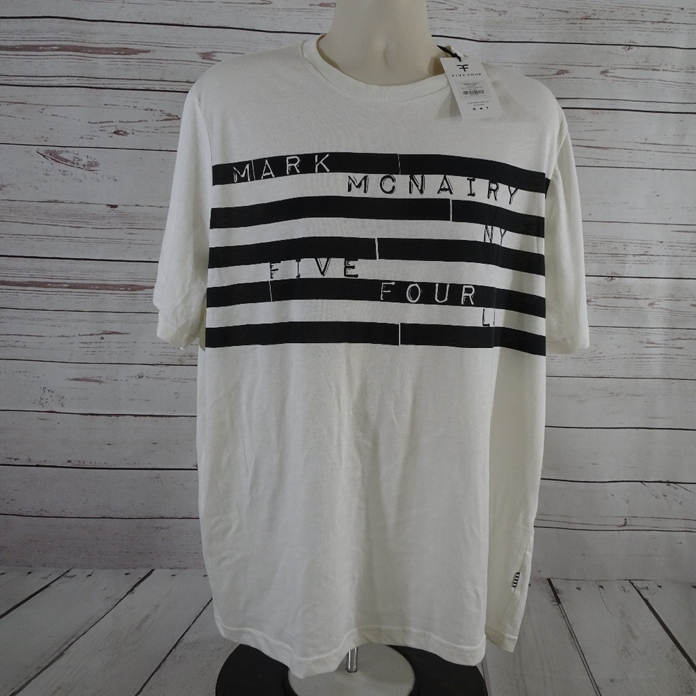 Five Four Mark McNairy Bars NY LA White T-Shirt